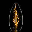 Лампа Эдисона E27 С35-40W 2700K Amber 220V