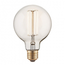 Лампа Эдисона E27 G95 40W 2700K Amber 220V 