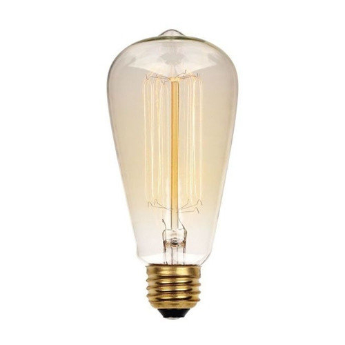 Лампа Эдисона E27 ST64 40W 2700K Amber 220V